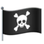 Pirate Flag emoji on iPhone