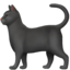 Download Black Cat emoji, Apple style