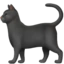 Black Cat emoji, Apple design