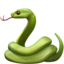 Snake emoji on iPhone