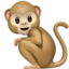 Monkey emoji on iPhone