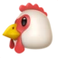 Chicken emoji on iPhone