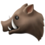 Boar emoji, Apple design
