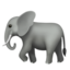 Elephant emoji, Apple design