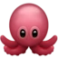 Octopus emoji on iPhone
