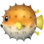 Blowfish emoji on iPhone