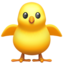 Front-facing Baby Chick emoji, Apple design