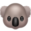 Koala emoji, Apple design