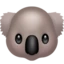 Koala emoji on iPhone