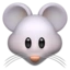 Mouse Face emoji on iPhone