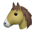 Horse Face emoji, Apple design