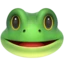 Frog emoji on iPhone