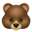 Bear emoji on iPhone