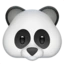 Panda emoji on iPhone
