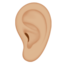Ear, Medium-light skin tone