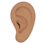 Ear, Medium skin tone