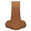 Nose, Medium-dark skin tone