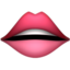 Mouth emoji, Apple design