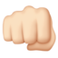 Oncoming Fist, Light skin tone