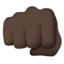 Oncoming Fist, Dark skin tone