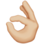 Ok Hand, Medium-light skin tone