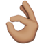 Ok Hand, Medium skin tone
