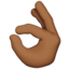 Ok Hand, Medium-dark skin tone