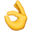 Ok Hand emoji, Apple design