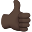 Thumbs Up, Dark skin tone