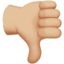 Thumbs Down, Medium-light skin tone