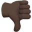 Thumbs Down, Dark skin tone