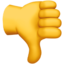 Thumbs Down emoji, Apple design