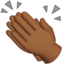 Clapping Hands, Medium-dark skin tone