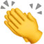 Clapping Hands emoji on iPhone