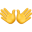 Open Hands emoji, Apple design