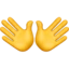 Open Hands emoji on iPhone
