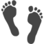 Footprints emoji, Apple design