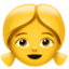 Girl emoji, Apple design