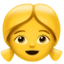 Girl emoji on iPhone
