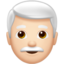 Man White Hair, Light skin tone