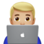 Man Technologist, Medium-light skin tone