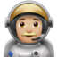 Man Astronaut, Medium-light skin tone