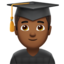 Man Student, Medium-dark skin tone