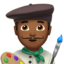 Man Artist, Medium-dark skin tone