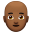 Man Bald, Medium-dark skin tone