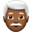 Man White Hair, Medium-dark skin tone