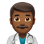Man Health Worker, Medium-dark skin tone