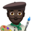 Man Artist, Dark skin tone