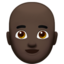 Man Bald, Dark skin tone