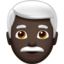 Man White Hair, Dark skin tone